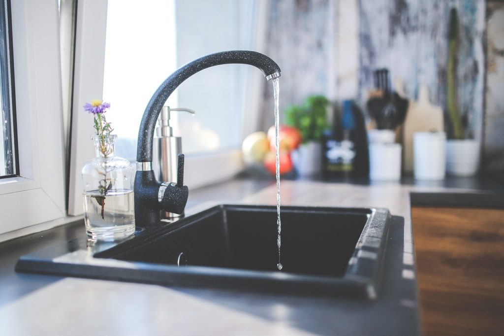 tap, sink, kitchen sink, kitchen, black kitchen sinkfaucet